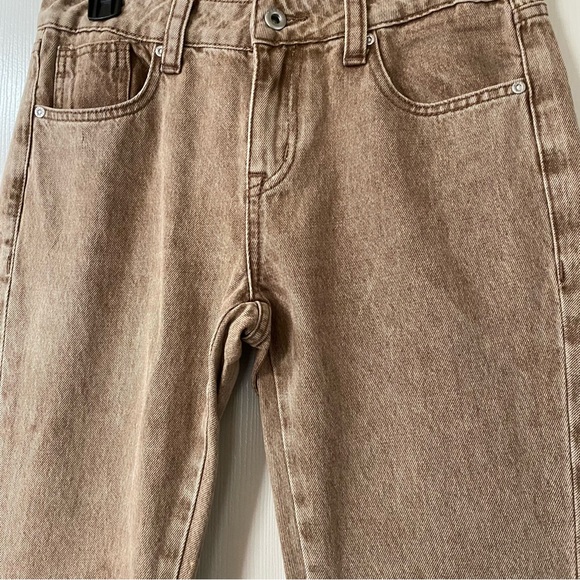 Grace in LA Tan Brown Floral Embroidered Flare Jeans Size 27” - Picture 6 of 15